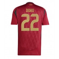 Echipament fotbal Belgia Jeremy Doku #22 Tricou Acasa European 2024 maneca scurta